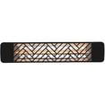 thumbnail image 1 of Eurofase Heating - 2000 Watt Single Element 39 Inch Electric Patio Heater-208 Voltage-Black Finish-Chevron Decorative Fascia, 1 of 7