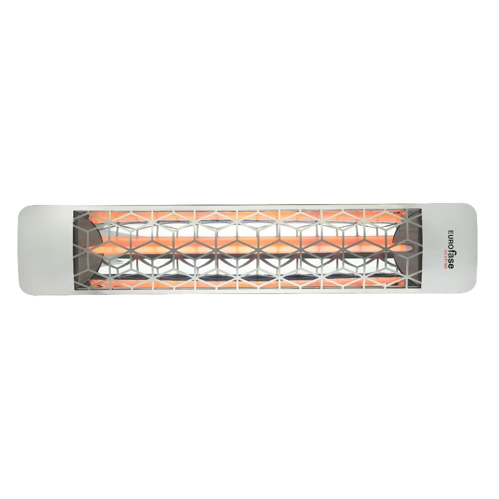 EF20277S6-Eurofase Heating-2000 Watt Single Element 39 Inch Electric Patio Heater-277 Voltage-Stainless Steel Finish-Stella Decorative Fascia