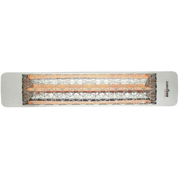 Eurofase Heating - 2000 Watt Single Element 39 Inch Electric Patio Heater-480 Voltage-Stainless Steel Finish-Astra Decorative Fascia