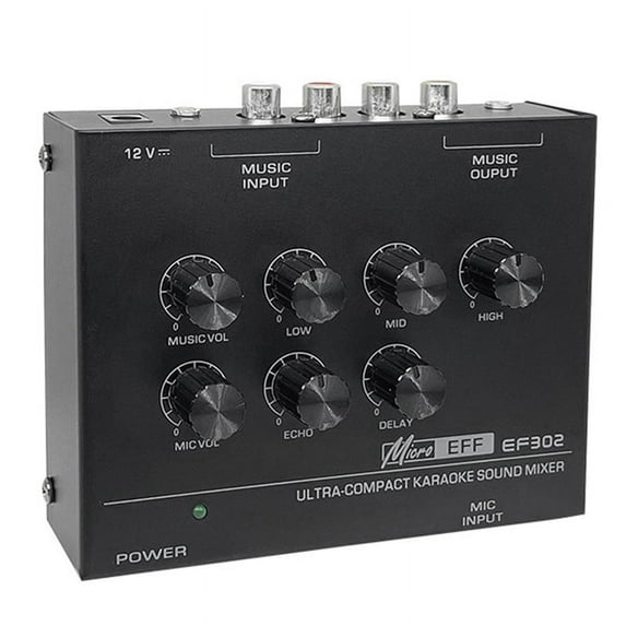 EF302 Sound Mixing Console USB Audio Mixer Microphone Recording Effects Audio Mixer US Plug