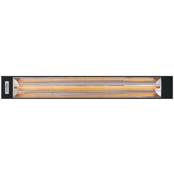 Eurofase Heating - 3000 Watt Single Element 61 Inch Electric Patio Heater-208 Voltage-Black Finish-No Fascia Decorative Fascia