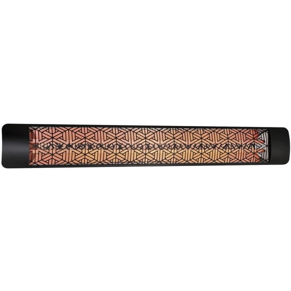 Eurofase Heating - 3000 Watt Single Element 61 Inch Electric Patio Heater-240 Voltage-Black Finish-Mason Decorative Fascia