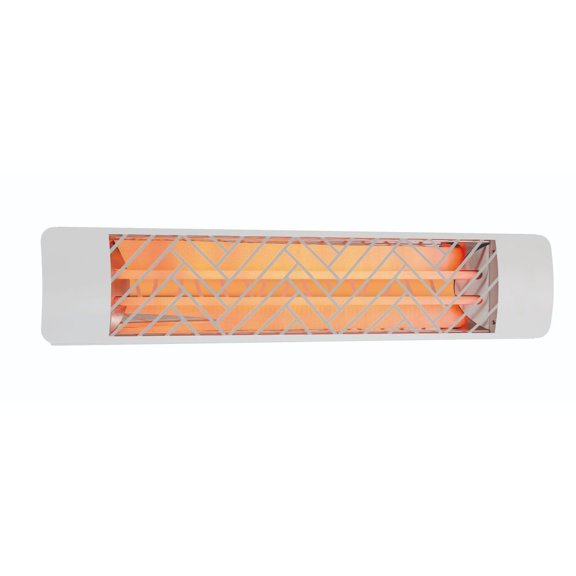 Eurofase Heating - 4000 Watt Electric Infrared Dual Element Heater-208 Voltage-White Finish-Clover Decorative Fascia