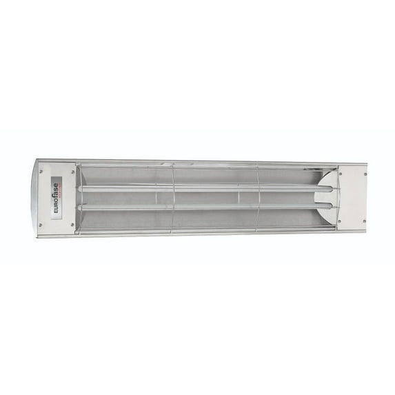 Eurofase Heating - 4000 Watt Electric Infrared Dual Element Heater-240 Voltage-Stainless Steel Finish-No Fascia Decorative Fascia
