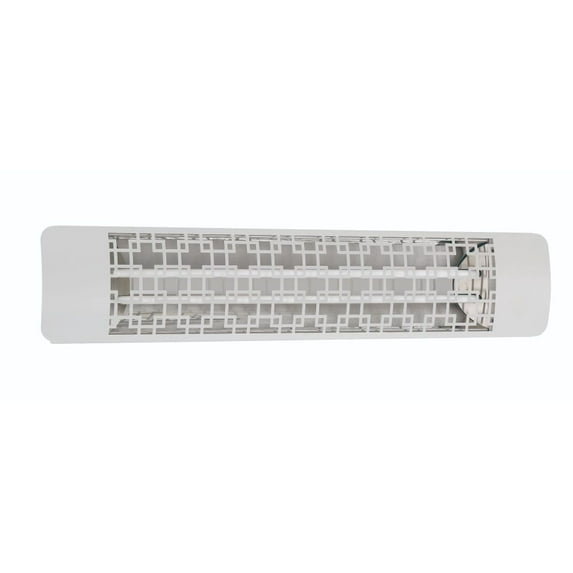 Eurofase Heating - 4000 Watt Electric Infrared Dual Element Heater-240 Voltage-White Finish-Brix Decorative Fascia