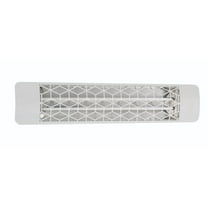 Eurofase Heating - 4000 Watt Electric Infrared Dual Element Heater-240 Voltage-White Finish-Stella Decorative Fascia