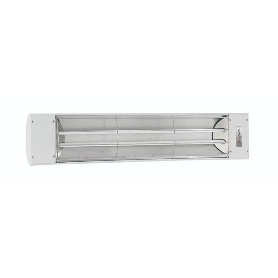 Eurofase Heating - 4000 Watt Electric Infrared Dual Element Heater-277 Voltage-White Finish-No Fascia Decorative Fascia