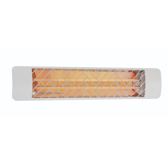 Eurofase Heating - 4000 Watt Electric Infrared Dual Element Heater-480 Voltage-Stainless Steel Finish-Clover Decorative Fascia