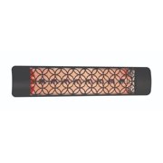 Eurofase Heating - 5000 Watt Electric Infrared Dual Element Heater-208 Voltage-Black Finish-Clover Decorative Fascia