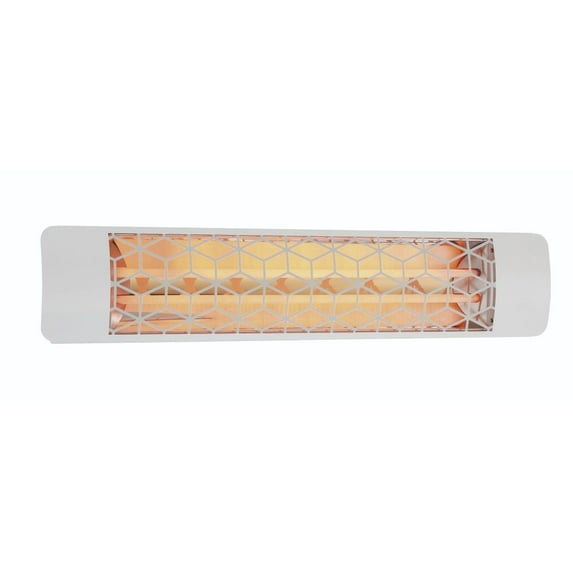 Eurofase Heating - 5000 Watt Electric Infrared Dual Element Heater-240 Voltage-White Finish-Stella Decorative Fascia