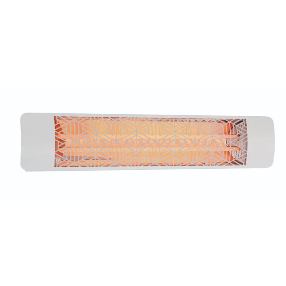 Eurofase Heating - 5000 Watt Electric Infrared Dual Element Heater-277 Voltage-White Finish-Mason Decorative Fascia