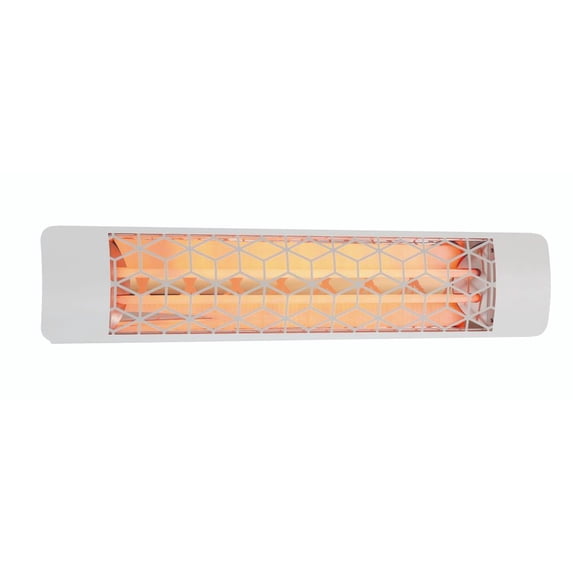 Eurofase Heating - 5000 Watt Electric Infrared Dual Element Heater-277 Voltage-White Finish-Stella Decorative Fascia