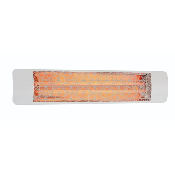 Eurofase Heating - 5000 Watt Electric Infrared Dual Element Heater-480 Voltage-White Finish-Astra Decorative Fascia