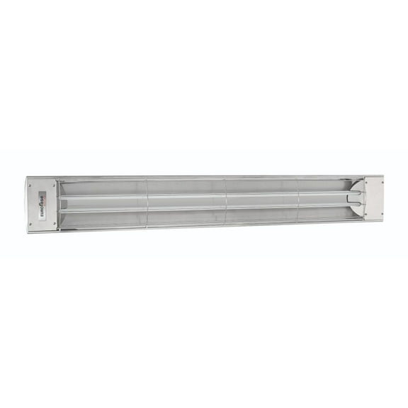 Eurofase Heating - 6000 Watt Electric Infrared Dual Element Heater-208 Voltage-Stainless Steel Finish-No Fascia Decorative Fascia