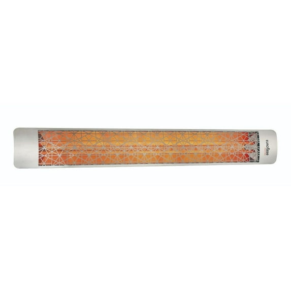 Eurofase Heating - 6000 Watt Electric Infrared Dual Element Heater-208 Voltage-Stainless Steel Finish-Astra Decorative Fascia