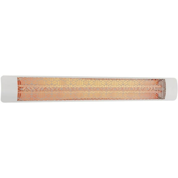 Eurofase Heating - 6000 Watt Electric Infrared Dual Element Heater-208 Voltage-White Finish-Mason Decorative Fascia