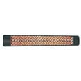 thumbnail image 1 of Eurofase Heating - 6000 Watt Electric Infrared Dual Element Heater-240 Voltage-Black Finish-Chevron Decorative Fascia, 1 of 9