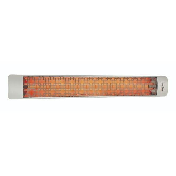 Eurofase Heating - 6000 Watt Electric Infrared Dual Element Heater-240 Voltage-Stainless Steel Finish-Brix Decorative Fascia