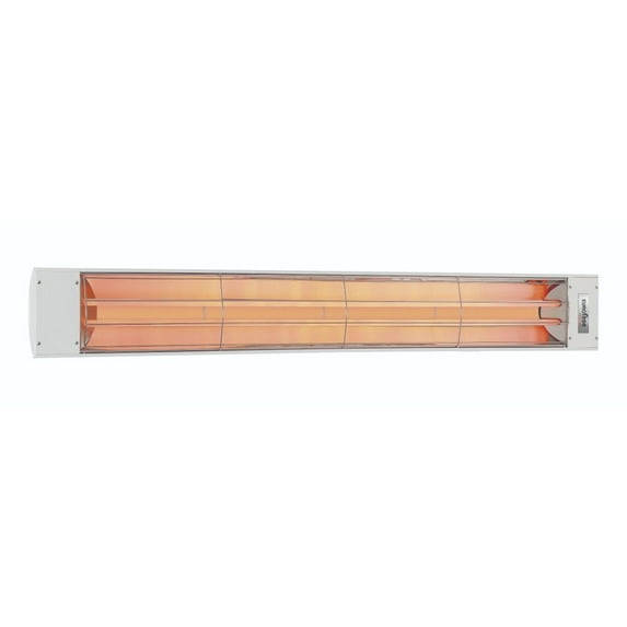 Eurofase Heating - 6000 Watt Electric Infrared Dual Element Heater-240 Voltage-White Finish-No Fascia Decorative Fascia