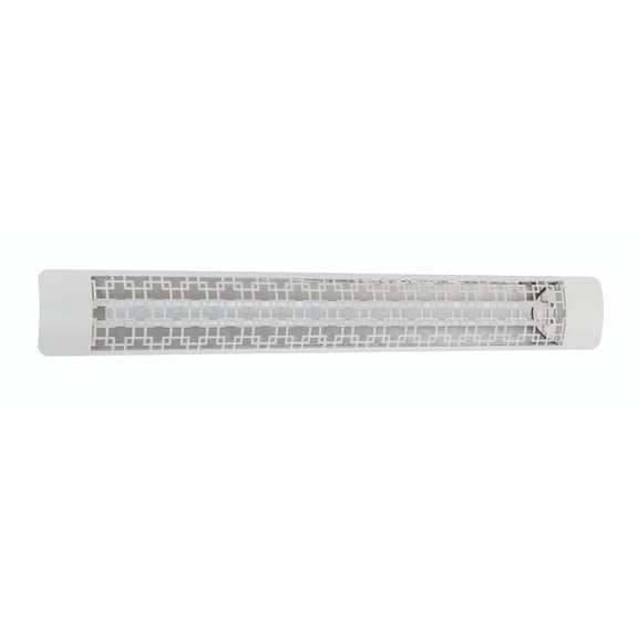 Eurofase Heating - 6000 Watt Electric Infrared Dual Element Heater-240 Voltage-White Finish-Brix Decorative Fascia
