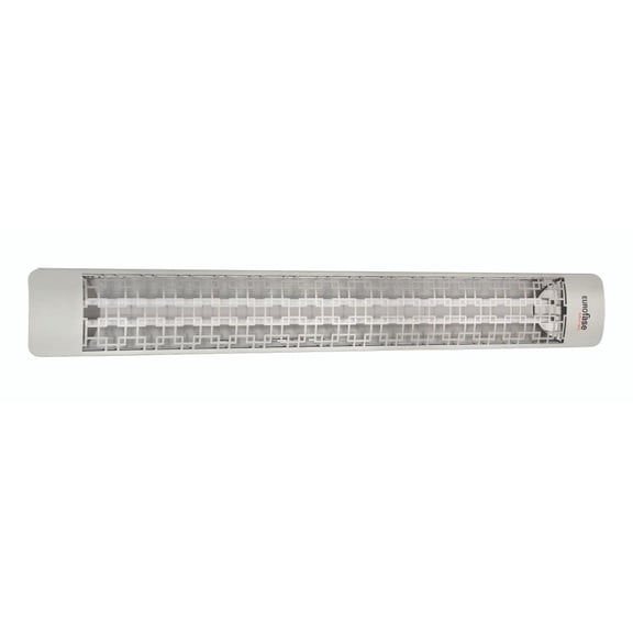 Eurofase Heating - 6000 Watt Electric Infrared Dual Element Heater-277 Voltage-Stainless Steel Finish-Brix Decorative Fascia