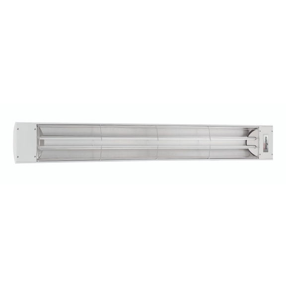 Eurofase Heating - 6000 Watt Electric Infrared Dual Element Heater-480 Voltage-White Finish-No Fascia Decorative Fascia