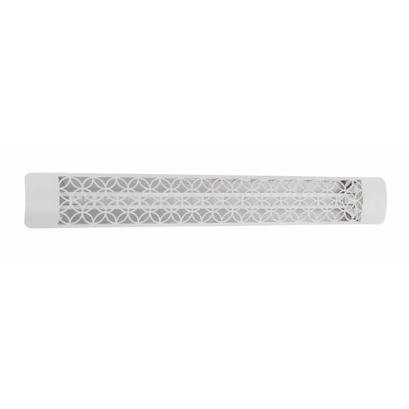 Eurofase Heating - 6000 Watt Electric Infrared Dual Element Heater-480 Voltage-White Finish-Clover Decorative Fascia