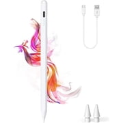 Stylus Pens for iPad, Quick Charge iPad Stylus Magnetic Attachment , Touch Screen Stylus Pen Compatible with iPad Pro 11/12.9, iPad 9/8/7/6, iPad Air 4/3, iPad Mini 6/5,White