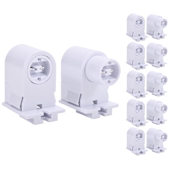 EFAYCRR (6 Pairs) R17D / HO Tombstone Base Holder Socket Connector T8 T10 T12 8ft LED Tube Light Replacement Fluorescent Plunger Lampholder Adaptor