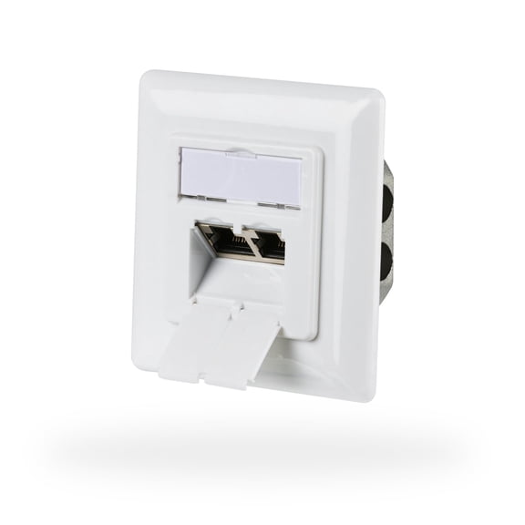 EFB-Elektronik Network Socket CAT6a Flush-Mounted 2-Way RJ45