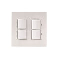 thumbnail image 1 of EFDWPS-Eurofase Heating-Dual Duplex Switch Wall Plate and Gang Box - 20 Amp Per Pole-Silver Finish, 1 of 3