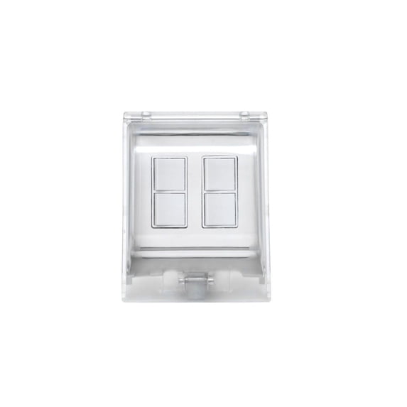 Eurofase Heating - Dual Duplex Switch Weatherproof Flush Mount and Gang Box 20 Amp Per Pole-White Finish