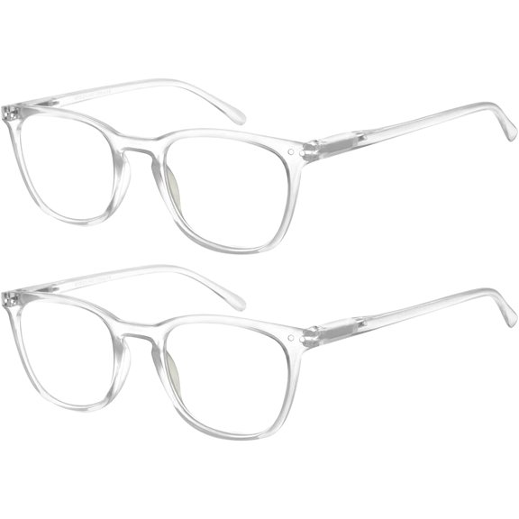 EFE Clear Frame Reading Glasses Blue Light Blocking Reading Glasses Lightweight Eyeglasses