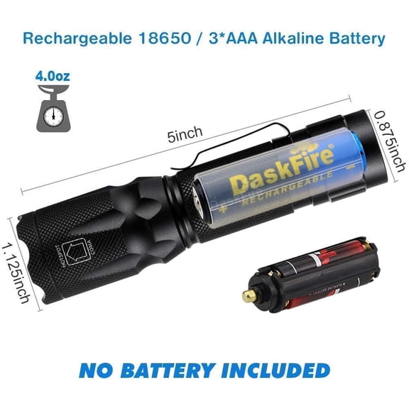 EFEMF-2 in 1 Blacklights Flashlight, UV 395nm Ultraviolet Torch Light High Lumen for Home Security, Outdoor Camping Cycling Hiking, Scorpion Hunting, Pet Urine Stain Detect, Car Fuel Leak