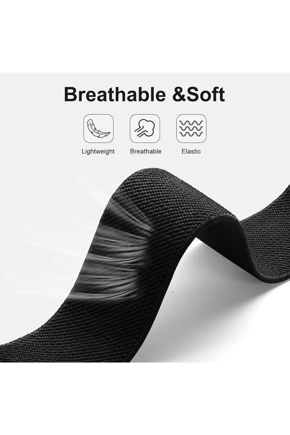 -2 Pack Stretchy Nylon Solo Loop Compatible with Motast P99/Togala P99 Smart Watch Women Men, Soft Nylon Elastic Straps Sport Wristband for Motast P99/Togala P99 1.96" HD Fitness Watch