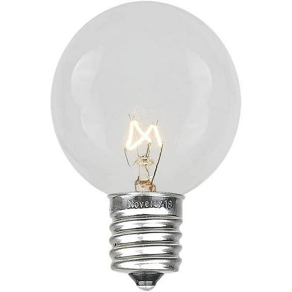 EFEMF-25 Pack G30 Warm White Outdoor Globe Light Bulbs, Glass Vintage Filament, Globe String Lights Replacement