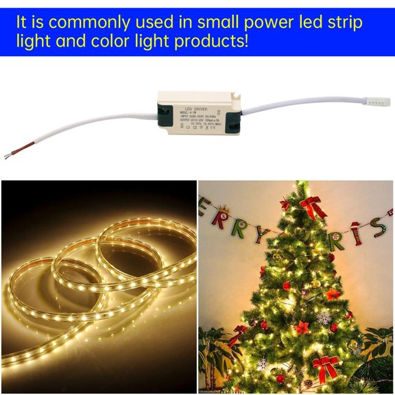 EFEMF-4-7W LED Driver, Constant Current 300mA5% AC 85-265V Output 15-26V SM Male Connector External Power Supply Rectifier Transformer for LED Ceiling Light LED Strip