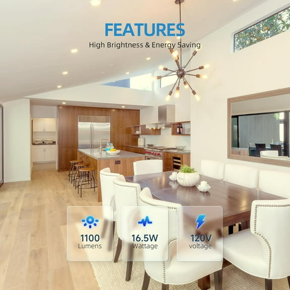 EFEMF-5/6 Inch Black LED Disk Lights, Dimmable Flush Mount Ceiling Disc Lights, 2700K/3000K/4000K/5000K/6000K Selectable, 16.5W, 1100Lm, Low Profile Surface Mount Ceiling Light, ETL&FCC