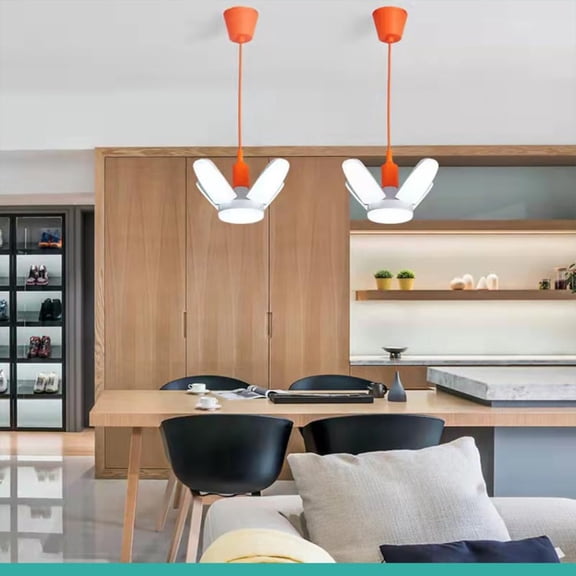 EFEMF-500W Equivalent E27 LED Ultra-Bright Garage Light, 6500K Cool Daylight White, Flicker-Free Energy-Saving Bulb, Suitable for Garage/Factory/Outdoor Camping/Backyard and Home Lighting