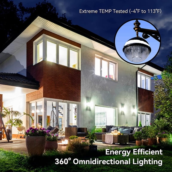 EFEMF-60W LED Light Bulb 500W Equivalent LED Corn Light Bulb 5500Lumen 6500k Cool Daylight White E26/E27 Base Bulb Large Area for Garage Warehouse Factory Workshop Backyard Barn