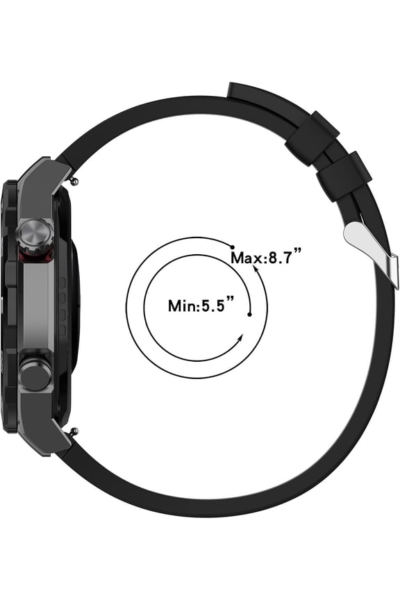 -6pack Bands & Extension Straps for Huawei Watch 5 4/5 4 Pro/Ultimate/GT 5 4 3 2 PRO/GT 6 5 4 3 2 46mm/GT Active/Watch 2 Pro/Honor Watch Magic,GS 4/GS 3i/Galaxy Watch 46mm/Gear S3, Soft Silicone