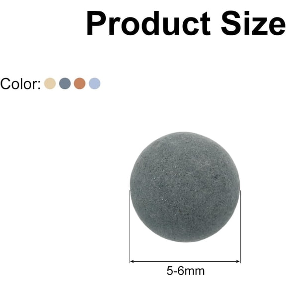 EFEMF-7 Packs Replacement Shower Head Bead 5-6mm Shower Filter Beads Replacement Mineral Stone Bead for Water Softener Filtration Shower Head, Red, Yellow, Grey, Blue