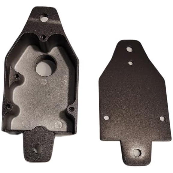 EFEMF-Aluminum Mounting Box, Heavy Duty Surface Flush Mount for Low Voltage Outdoor Landscape Lighting, Easy to Install, Solid Metal with mounting Screws (1/PK)