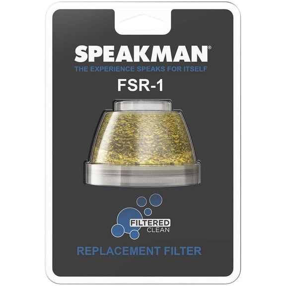 EFEMF-Anystream Replacement Shower Filter, Modern, Round, Polished, Removes 99% of Chlorine, Iron, Dirt, 6 Months, No Tools Required