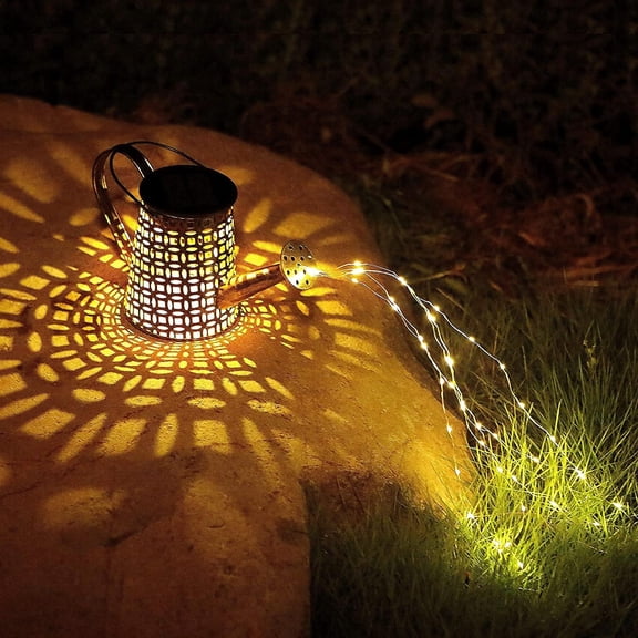 EFEMF-B-Best Solar Lights Outdoor Garden Decorations,Watering Can Landscape Light Large Hanging Lantern ,Outside Waterproof Patio Decor Perfect Gardening Gift