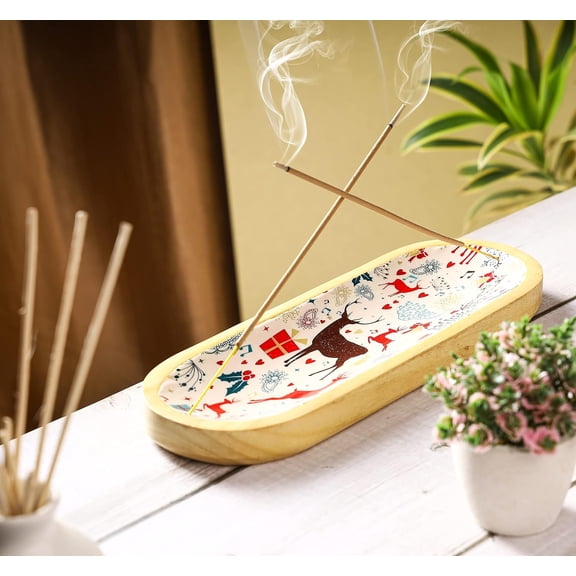 EFEMF-Bless-Green-Tea 100%-Natural-Handmade-Hand-Dipped-Incense-Sticks Organic-Chemicals-Charcoal-Free Purification-Relaxation-Positivity-Yoga-Meditation Best-Woods-Scent (100 Sticks(5.25 OZ))