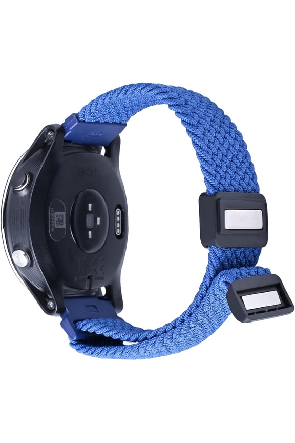 -Braided Nylon Strap Compatible with Garmin Forerunner 965/955/945/935 and Approach S62/S70 Replacement Watchband Magnetic Sport Nylon band