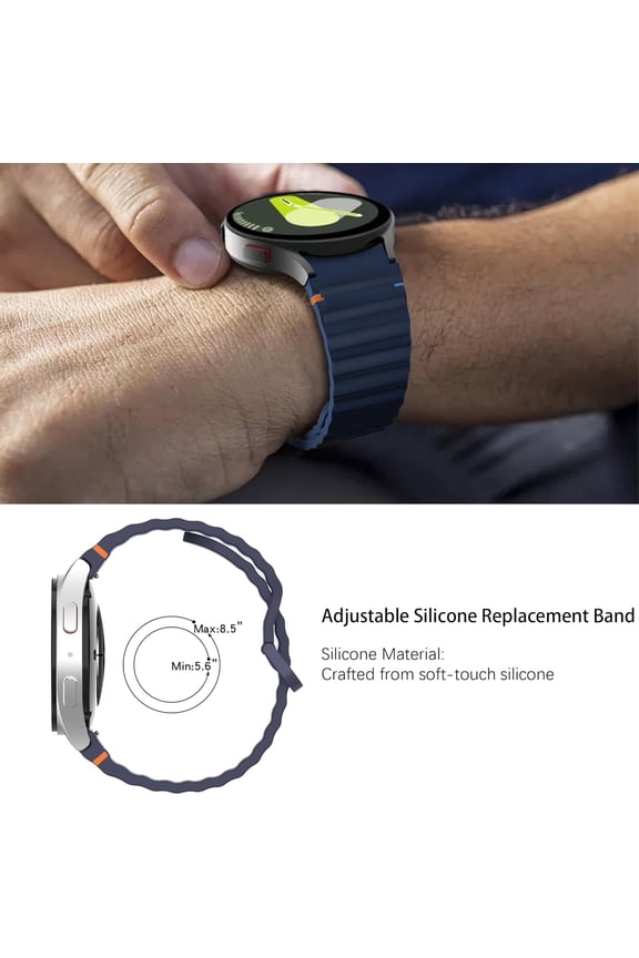 -Compatible with Cubitt Viva Pro Smart Watch Band, New Silicone Woven Line Adjustable Replacement Strap Compatible with Cubitt Viva Pro, Viva, Aura Pro 2, 1 / Aura 2, 1 / Terra Smart Watch