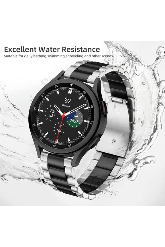 -Compatible with Cubitt Viva Pro Smart Watch Band, Quick Release Stainless Steel Metal Replacement Strap Bracelet Compatible for Cubitt Viva Pro, Viva, Aura Pro 2, 1 / Aura 2, 1 / Terra Smart W