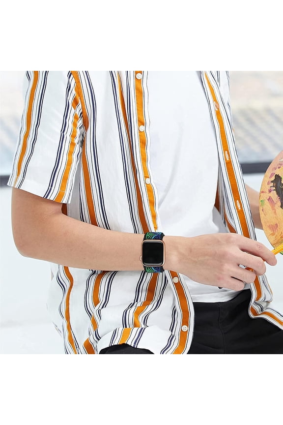 -Compatible with Cubitt Viva Pro Smart Watch Band, Stretch Elastics Nylon Adjustable Replacement Strap Accessories Compatible for Cubitt Viva Pro, Viva, Aura Pro 2, 1 / Aura 2, 1 / Terra Smart